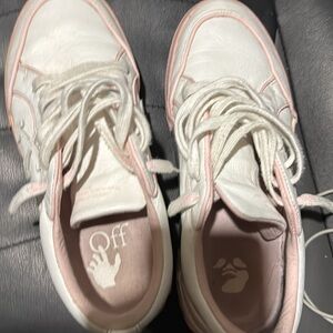 Off-White Sneakers in White and Pink